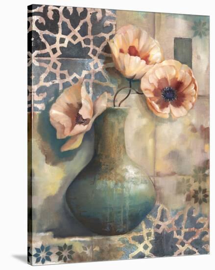 Mediterranean Poppies III-Louise Montillio-Stretched Canvas