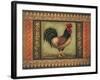 Mediterranean Rooster I-Kimberly Poloson-Framed Art Print