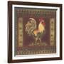 Mediterranean Rooster II-Kimberly Poloson-Framed Art Print