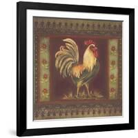 Mediterranean Rooster II-Kimberly Poloson-Framed Art Print