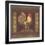 Mediterranean Rooster II-Kimberly Poloson-Framed Art Print