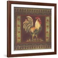 Mediterranean Rooster II-Kimberly Poloson-Framed Art Print