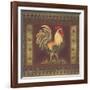 Mediterranean Rooster II-Kimberly Poloson-Framed Art Print