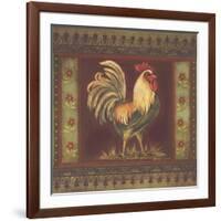 Mediterranean Rooster II-Kimberly Poloson-Framed Art Print