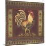 Mediterranean Rooster II-Kimberly Poloson-Mounted Art Print