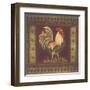 Mediterranean Rooster II-Kimberly Poloson-Framed Art Print