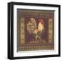 Mediterranean Rooster II-Kimberly Poloson-Framed Art Print