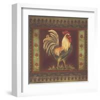 Mediterranean Rooster II-Kimberly Poloson-Framed Art Print