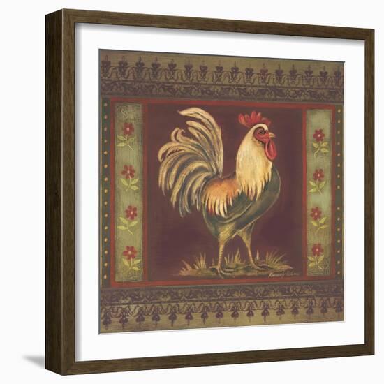 Mediterranean Rooster II-Kimberly Poloson-Framed Art Print