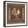 Mediterranean Rooster II-Kimberly Poloson-Framed Art Print