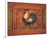 Mediterranean Rooster III-Kimberly Poloson-Framed Art Print