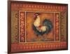 Mediterranean Rooster III-Kimberly Poloson-Framed Art Print