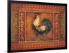 Mediterranean Rooster III-Kimberly Poloson-Framed Art Print