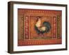 Mediterranean Rooster III-Kimberly Poloson-Framed Art Print