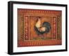 Mediterranean Rooster III-Kimberly Poloson-Framed Art Print