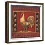 Mediterranean Rooster IV-Kimberly Poloson-Framed Art Print