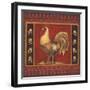 Mediterranean Rooster IV-Kimberly Poloson-Framed Art Print