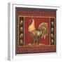 Mediterranean Rooster IV-Kimberly Poloson-Framed Art Print