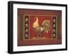 Mediterranean Rooster IV-Kimberly Poloson-Framed Art Print