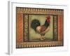 Mediterranean Rooster VI-Kimberly Poloson-Framed Art Print