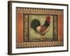 Mediterranean Rooster VI-Kimberly Poloson-Framed Art Print