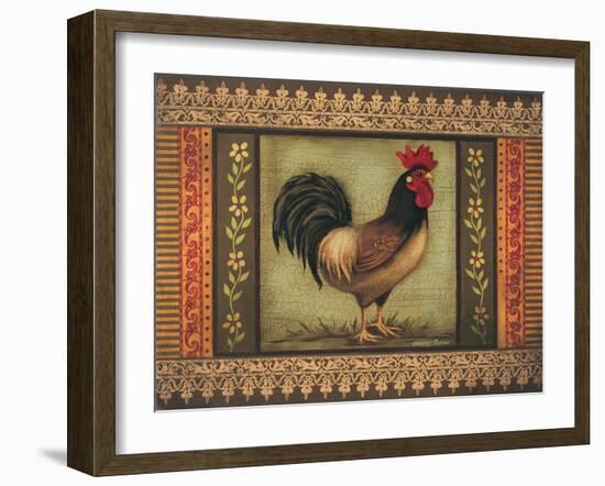 Mediterranean Rooster VI-Kimberly Poloson-Framed Art Print