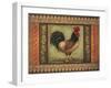 Mediterranean Rooster VI-Kimberly Poloson-Framed Art Print