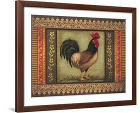 Mediterranean Rooster VI-Kimberly Poloson-Framed Art Print