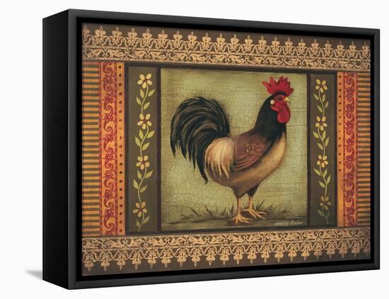 Mediterranean Rooster VI-Kimberly Poloson-Framed Stretched Canvas