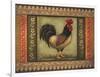 Mediterranean Rooster VI-Kimberly Poloson-Framed Art Print