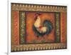 Mediterranean Rooster VII-Kimberly Poloson-Framed Art Print