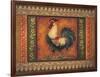 Mediterranean Rooster VII-Kimberly Poloson-Framed Art Print