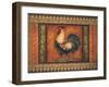 Mediterranean Rooster VII-Kimberly Poloson-Framed Art Print