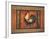 Mediterranean Rooster VII-Kimberly Poloson-Framed Art Print