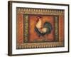 Mediterranean Rooster VII-Kimberly Poloson-Framed Art Print