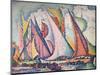 Mediterranean Sailing Boats', 1923-Paul Signac-Mounted Giclee Print