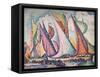 Mediterranean Sailing Boats', 1923-Paul Signac-Framed Stretched Canvas