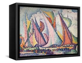 Mediterranean Sailing Boats', 1923-Paul Signac-Framed Stretched Canvas