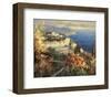 Mediterranean Seascape-Peter Bell-Framed Art Print