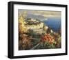 Mediterranean Seascape-Peter Bell-Framed Art Print