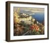 Mediterranean Seascape-Peter Bell-Framed Art Print