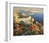 Mediterranean Seascape-Peter Bell-Framed Art Print