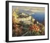 Mediterranean Seascape-Peter Bell-Framed Art Print