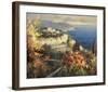 Mediterranean Seascape-Peter Bell-Framed Art Print