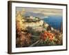 Mediterranean Seascape-Peter Bell-Framed Art Print