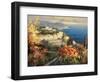 Mediterranean Seascape-Peter Bell-Framed Art Print