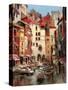 Mediterranean Seaside Holiday 1-Brent Heighton-Stretched Canvas