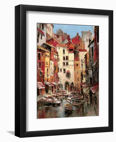 Mediterranean Seaside Holiday 1-Brent Heighton-Framed Art Print