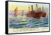 Mediterranean Steamers-null-Framed Stretched Canvas