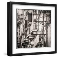 Mediterranean Street Scene-M^ Molcan-Framed Art Print